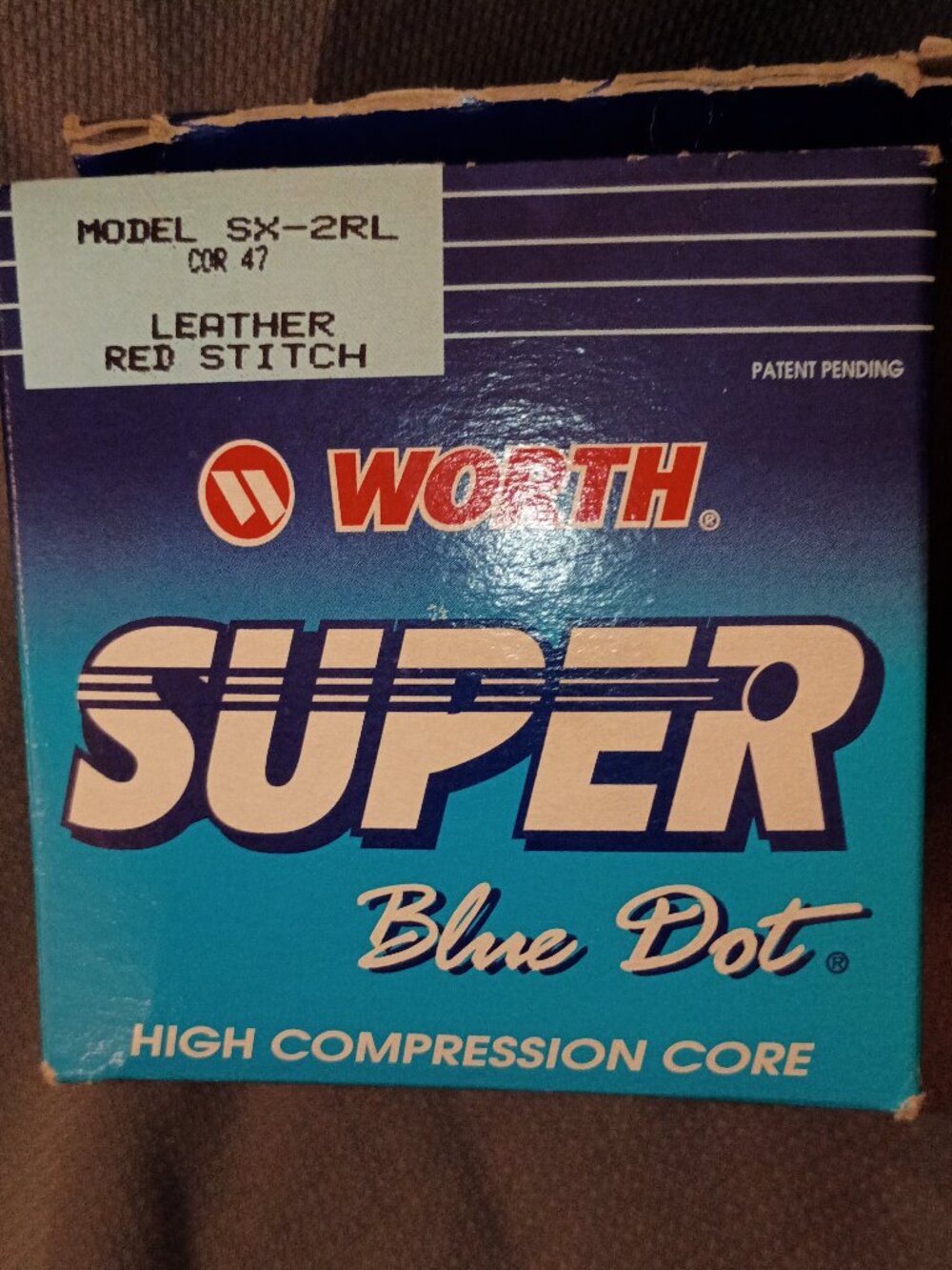 Vintage Worth Super Blue Dot Slowpitch Softball New in box